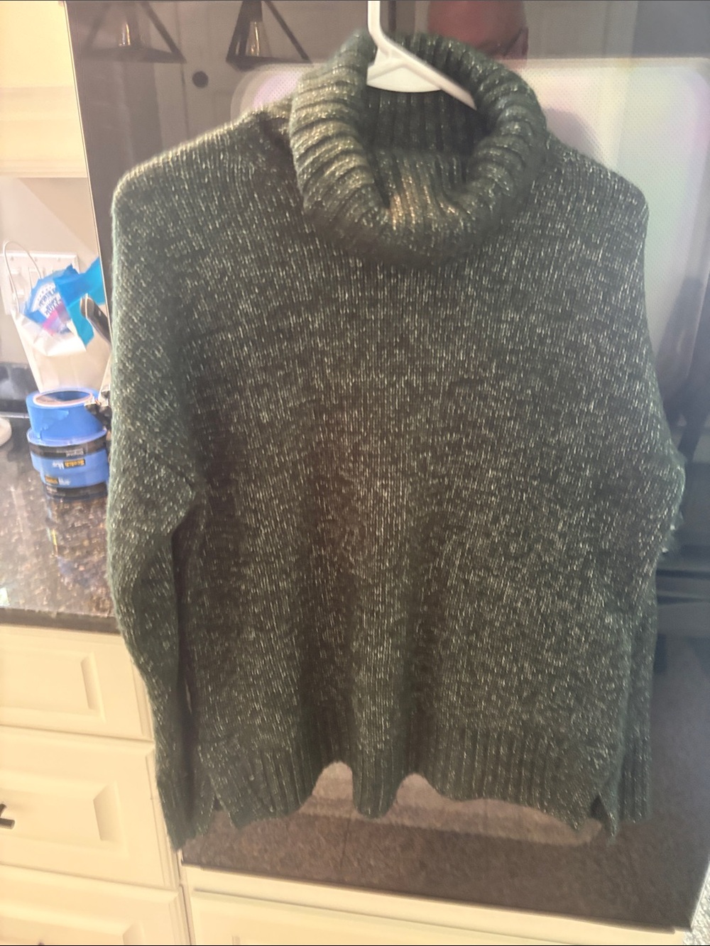 Banana Republic Olive Green Turtleneck Sweater Women’s Small